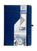 Kalendarz pedagoga 2025/26 A5 tyg Salsa granatowy. Wydawca: ELEFANT. SmakLiter.pl Opakowanie Kalendarz pedagoga 2025/26 A5 tyg Salsa granatowy