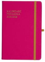 Kalendarz pedagoga 2025/26 A5 tyg. Salsa różowy. Wydawca: ELEFANT. SmakLiter.pl Opakowanie Kalendarz pedagoga 2025/26 A5 tyg. Salsa różowy
