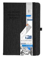 Kalendarz pedagoga 2025/26 B6 tyg. Salsa czarny. Wydawca: ELEFANT. SmakLiter.pl Opakowanie Kalendarz pedagoga 2025/26 B6 tyg. Salsa czarny
