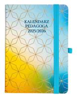 Kalendarz pedagoga 2025/26 B6 tyg Salsa tęczowy. Wydawca: ELEFANT. SmakLiter.pl Opakowanie Kalendarz pedagoga 2025/26 B6 tyg Salsa tęczowy
