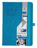 Kalendarz pedagoga 2025/26 B6 tyg. Salsa turkusowy. Wydawca: ELEFANT. SmakLiter.pl Opakowanie Kalendarz pedagoga 2025/26 B6 tyg. Salsa turkusowy