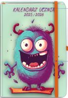 Okładka książki Kalendarz Ucznia 2025/2026 B6 TNS Potworek