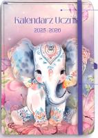 Okładka książki Kalendarz Ucznia 2025/2026 B6 TNS Słoń