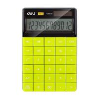 Opakowanie Kalkulator 12-pozycyjny zielony DELI