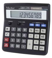 Kalkulator biurowy Vector DK-209 BLK. Wydawca: Vector. SmakLiter.pl Opakowanie Kalkulator biurowy Vector DK-209 BLK