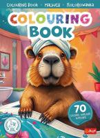 Okładka książki Kapibara. Kolorowanka z naklejkami