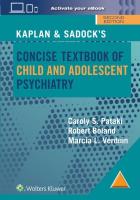 Okładka książki Kaplan & Sadock’s Concise Textbook of Child and Adolescent Psychiatry