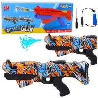 Karabin na wodę elektryczny pomarańcz zasięg 10m. Wydawca: Leantoys. SmakLiter.pl Opakowanie Karabin na wodę elektryczny pomarańcz zasięg 10m