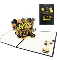 Opakowanie Karnet 12x18 cm + koperta 3D Happy Birthday
