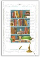 Opakowanie Karnet 12x18cm + koperta Biblioteka