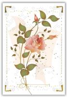 Opakowanie Karnet 12x18cm + koperta Róża