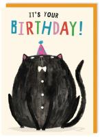 Opakowanie Karnet 289 Urodziny Ekstrawagancki kot