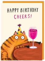 Opakowanie Karnet 303 Urodziny Kot Na zdrowie!