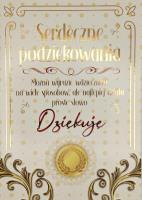 Opakowanie Karnet 3K Podziękowania