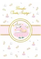 Opakowanie Karnet A4 chrzest Różowy