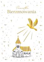 Opakowanie Karnet A5 Bierzmowanie Kościółek złoty