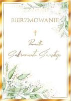 Karnet A5 Bierzmowanie. Listki. Wydawca: Henry. SmakLiter.pl Opakowanie Karnet A5 Bierzmowanie. Listki