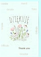 Karnet A5 Dziękuję - Bukiet kwiatów. Wydawca: Henry. SmakLiter.pl Opakowanie Karnet A5 Dziękuję - Bukiet kwiatów