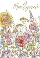 Opakowanie Karnet A5 Imieniny - Ogródek