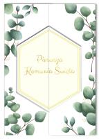 Opakowanie Karnet A5 Komunia Eukaliptus