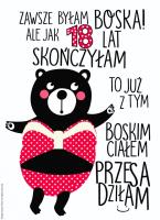 Opakowanie Karnet B6 18-nastka Miśka