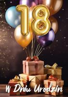 Opakowanie Karnet B6 3D Urodziny 18