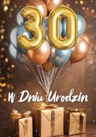 Karnet B6 3D Urodziny 30. Wydawca: Armin Style. SmakLiter.pl Opakowanie Karnet B6 3D Urodziny 30