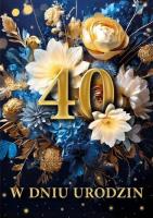 Karnet B6 3D Urodziny 40. Wydawca: Armin Style. SmakLiter.pl Opakowanie Karnet B6 3D Urodziny 40