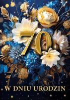 Karnet B6 3D Urodziny 70. Wydawca: Armin Style. SmakLiter.pl Opakowanie Karnet B6 3D Urodziny 70