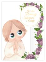 Opakowanie Karnet B6 Komunia. Anioł