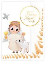 Opakowanie Karnet B6 Komunia. Baranek