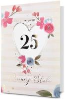 Opakowanie Karnet B6 Rocznica ślubu 25