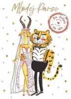 Opakowanie Karnet B6 Ślub Gazela i Tygrys