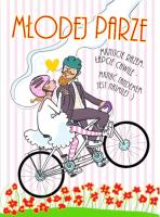 Opakowanie Karnet B6 Ślub Para na rowerze