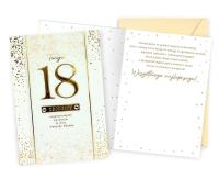 Opakowanie Karnet B6 Urodziny 18