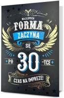 Opakowanie Karnet B6 Urodziny 30