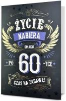 Opakowanie Karnet B6 Urodziny 60