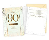 Opakowanie Karnet B6 Urodziny 90
