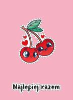 Opakowanie Karnet B6 Walentynki - Wisienki