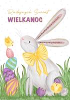 Opakowanie Karnet B6 Wielkanoc Zając Wielkanocny