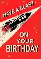 Opakowanie Karnet B6 z kopertą Urodziny Rakieta