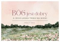 Opakowanie Karnet - Bóg jest dobry - łąka