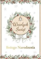 Opakowanie Karnet Boże Narodzenie
