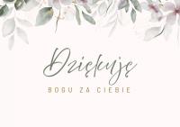 Opakowanie Karnet - Dziękuję Bogu za Ciebie - plamki