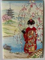 Opakowanie Karnet F25-947 Kobieta pod wiśnią