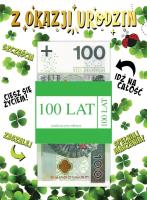Opakowanie Karnet Grande Money Urodziny