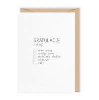 Opakowanie Karnet Gratulacje