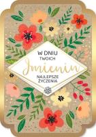 Karnet Imieniny. Wydawca: Kukartka. SmakLiter.pl Opakowanie Karnet Imieniny