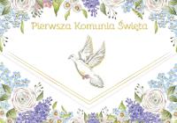 Opakowanie Karnet koperta A5 Komunia. Gołąb majowy