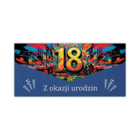 Karnet-koperta Urodziny 18. Wydawca: Trend. SmakLiter.pl Opakowanie Karnet-koperta Urodziny 18